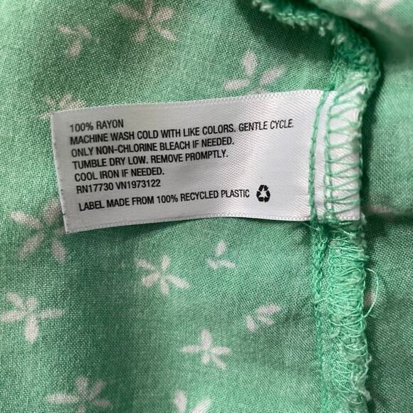 Wild Fable Green Flowy Floral Dress Pockets Boho Indie Flowercore - Picture 4 of 7